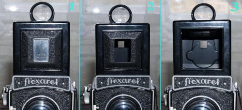 Flexaret fényképezőgép keresői
