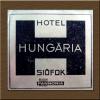 Siófok Hungária Hotel bőröndcímke