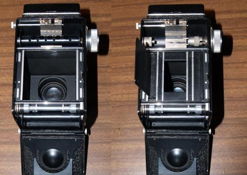 Flexaret fényképezőgép kétféle negatív fogadására