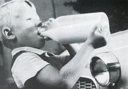 Kisfiú és a tejesüveg