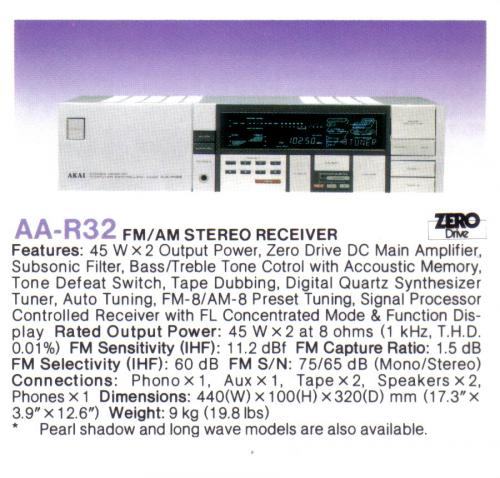 Akai AA-R32 rádióerősítő