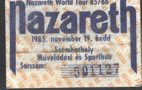 Nazareth koncertjegy