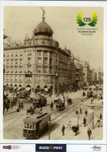 Budapesti villamos 125 éve alkalmából megjelentetett kiadvány 