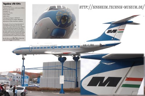 Malév Tu-134  repülőgép