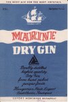 Marine dry gin italcímke