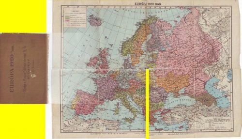 Európa térkép 1920-ból