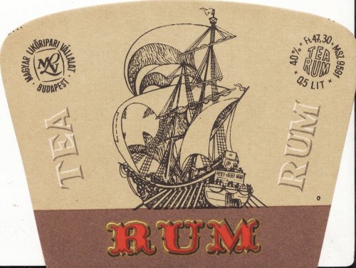 Tea rum italcímke