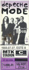 Depeche Mode koncertjegy