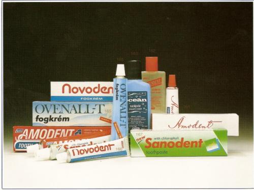 Amodent, Novodent, Ovenall-T, Sanodent fogkrém, Amodent, Óceán szájvíz