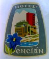 Hotel Encián bőröndcímke