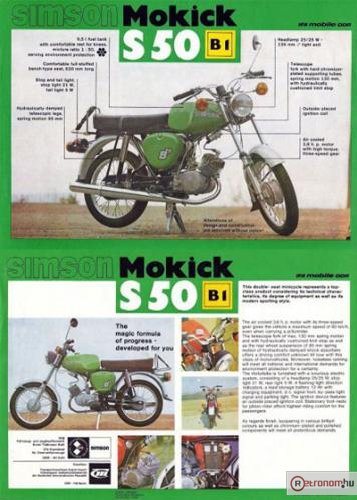 Simson motorkerékpár S50 