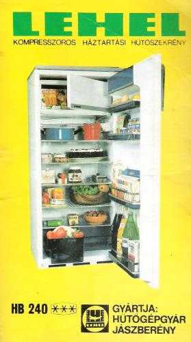 Lehel hűtőszekrény HB 240