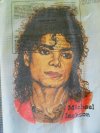 Michael Jackson felsőre vasalható matrica