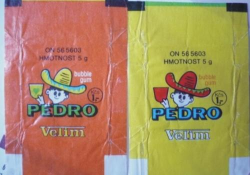 Pedro rágógumi papírok