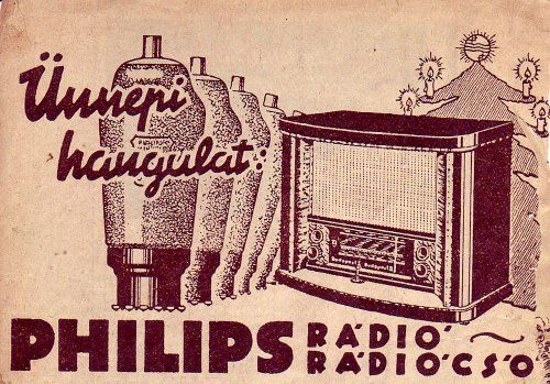 Philips rádió rádió cső