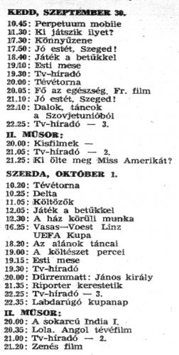 Tv-műsor 1975
