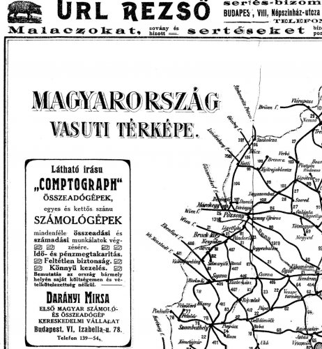 Nagy-Magyarország vasúti térképe 1.