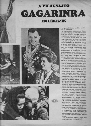 Gagarin újságcikk