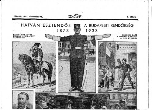 Budapesti rendőrség hatvan éves