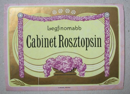 Legfinomabb Cabinet Rosztopsin címke