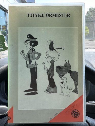 Pityke őrmester rajzfilm VHS kazetta 