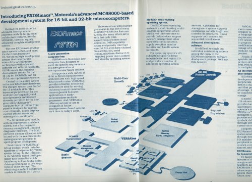 Motorola 1981- es mikroprocesszor rendszere 
