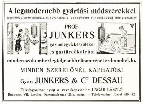 Junkers vízmelegítő