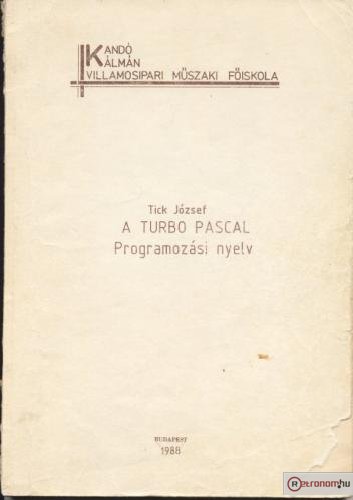Turbo Pascal könyv