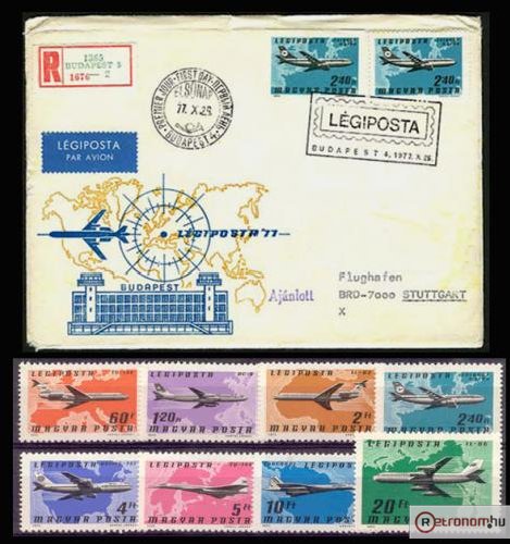 Légiposta boriték bélyeg