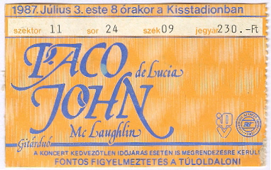 Paco de Lucia - John Mc Laughlin gitárduó kon