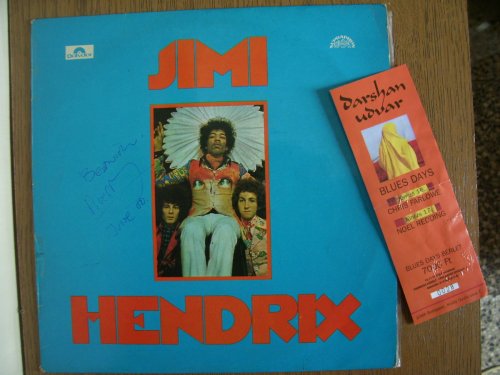 Jimi Hendrix lemez dedikálva