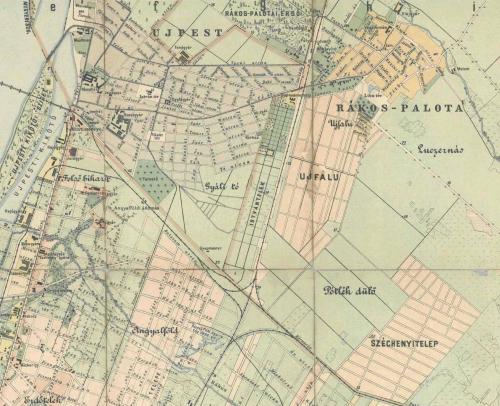 Újpest és Rákospalota térképe 1903